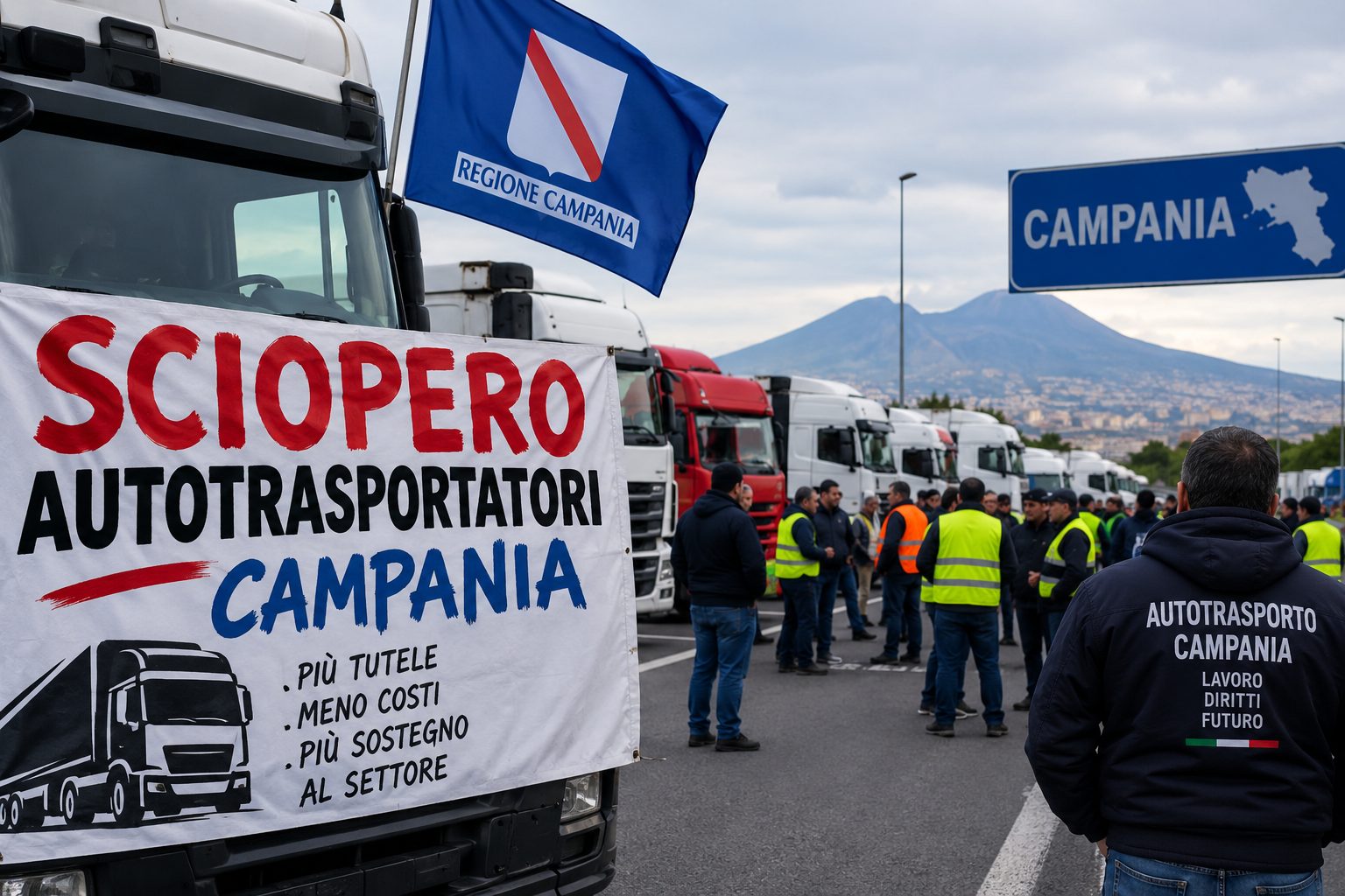 Sciopero autotrasportatori Campania